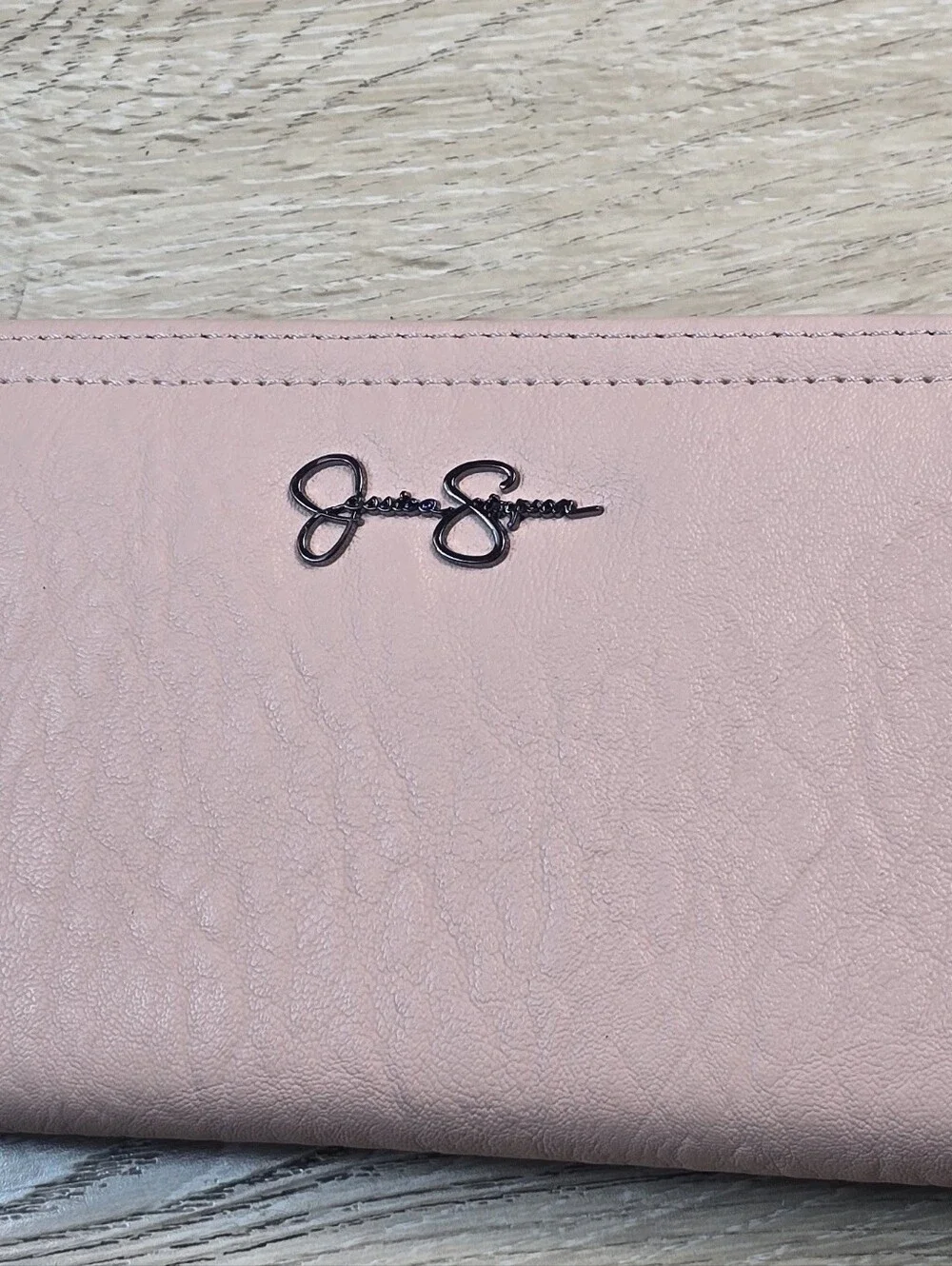 Jessica Simpson Blush Pink Zip-Around Wallet